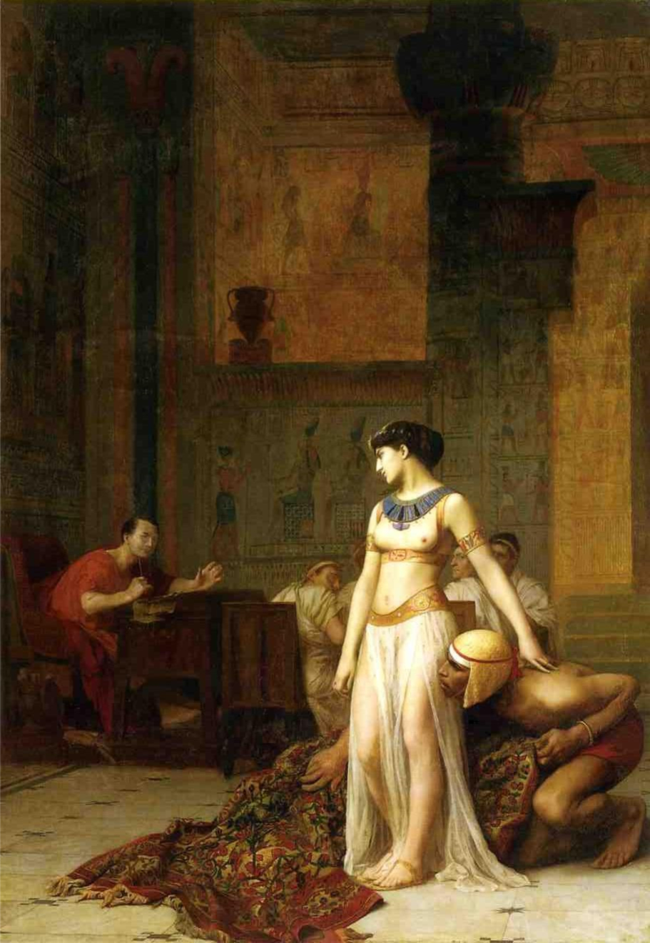 Cleopatra Before Caesar (Gérôme)